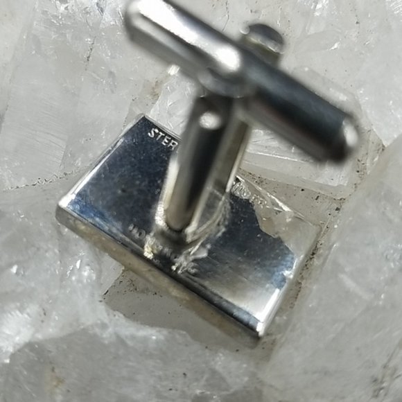 Vintage Sterling Silver Abacus Cuff Links - Picture 5 of 5